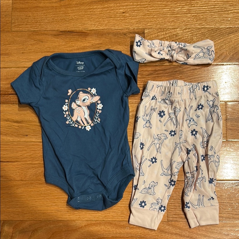 Disney Baby Bean Blue Onesie